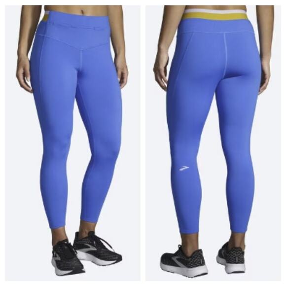 Brooks Women's Run Within 7/8 Tight Bluetiful Size XL - Picture 1 of 8
